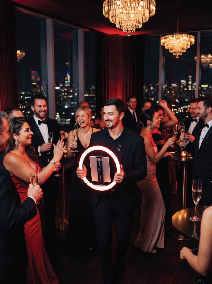 Roaming photo booth rental in Dubai